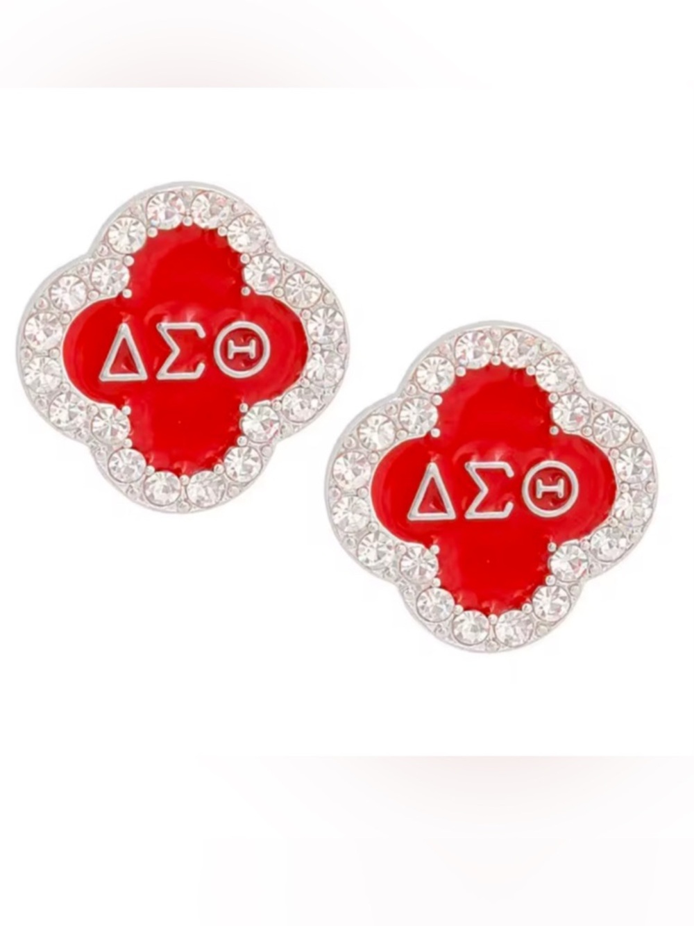 Delta Sigma Theta Clover Earrings